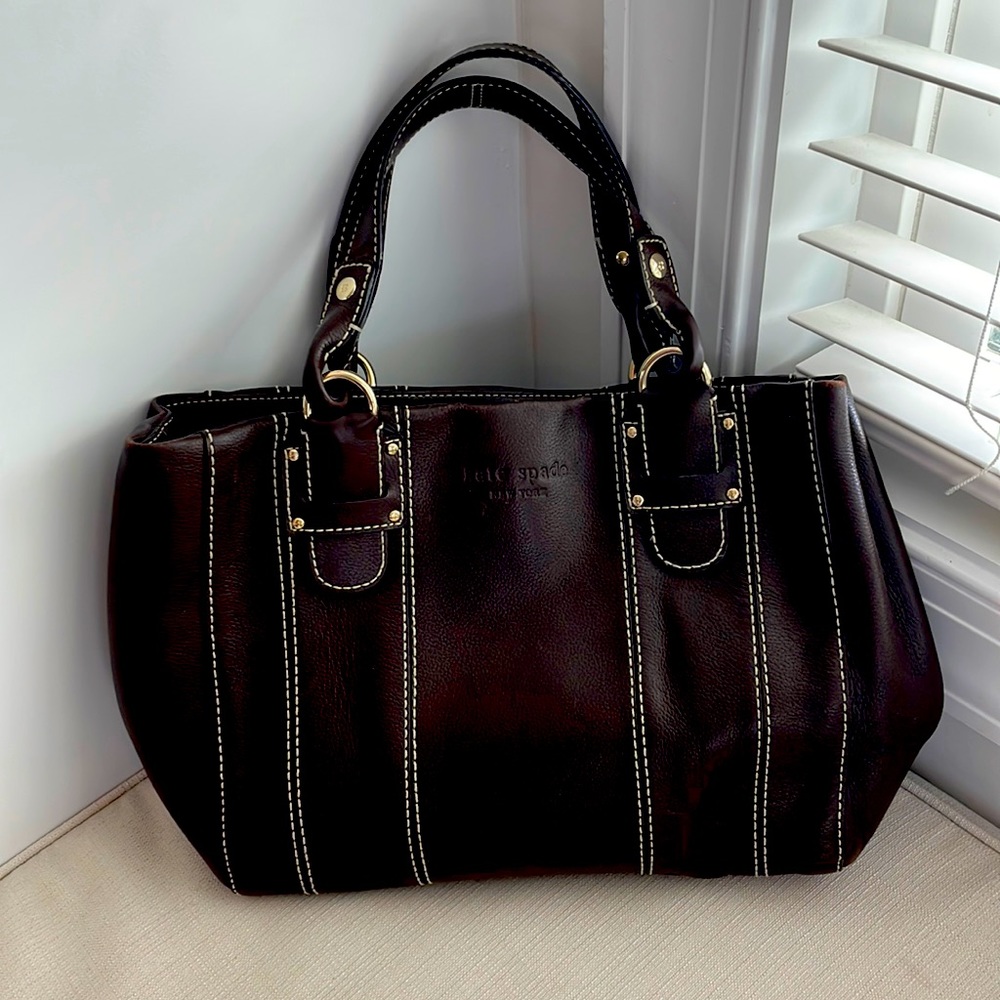 Kate spade brown leather satchel